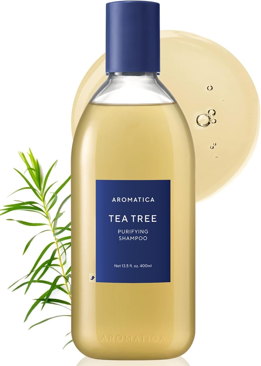 [AROMATICA] ティーツリー ピューリファイング シャンプー 400ml - オーガニック 脂性用 サルフェートフリー 脂性頭皮 ノンシリコン 頭皮 皮脂 薄毛 抜け毛 予防 コスメ ヘア ケア