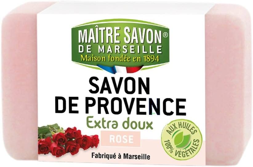 Maitre Savon de Marseille(メートル・サボン・ド・マルセイユ) サボン・ド・プロヴァンス 100g フレグランスソープ, 植物石鹸, 香りを楽しむ, ゲストソープ, フランス製 (100g, ロー)